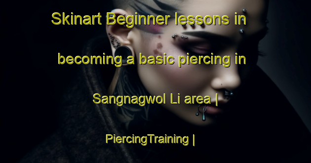 Skinart Beginner lessons in becoming a basic piercing in Sangnagwol Li area | PiercingTraining | PiercingClasses | SkinartTraining-Republic of Korea